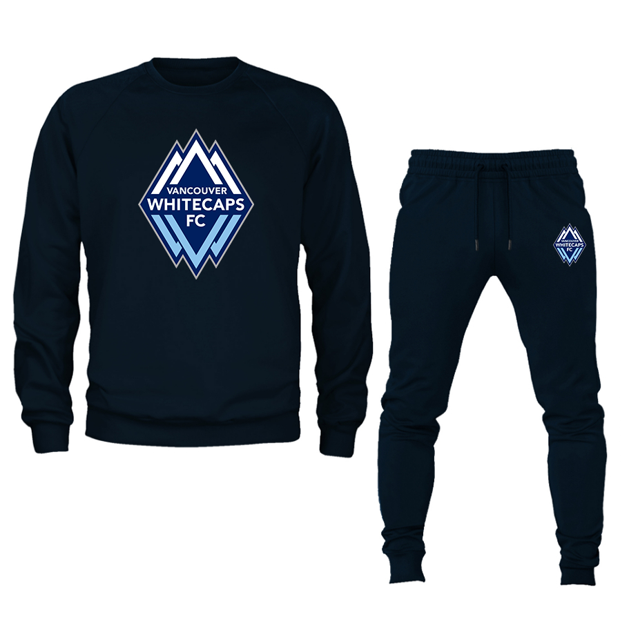 Men's Vancouver Whitecaps FC Crewneck Sweatshirt Joggers Suit